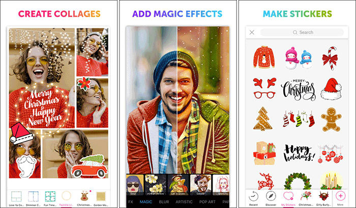 PicsArt Photo Studio för filter och effekter iPhone och App skärmdump