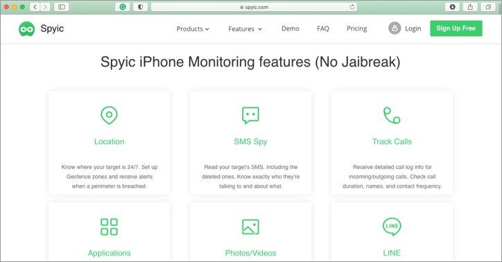 Snimka zaslona aplikacije za roditeljsku kontrolu iPhone i iPad