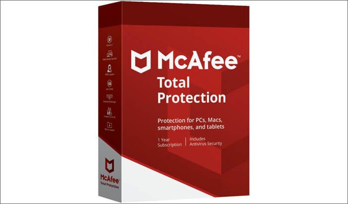 McAfee Total Protection - platený antivírus pre Mac