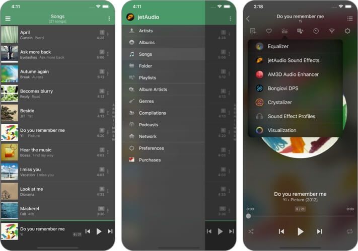 jetaudio - skjermbilde for mp3-musikkspiller iphone og ipad-app
