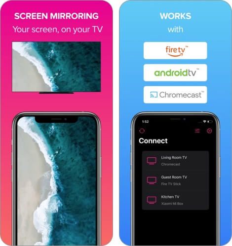 Replica Screen Mirroring iPhone og iPad App Skjermbilde