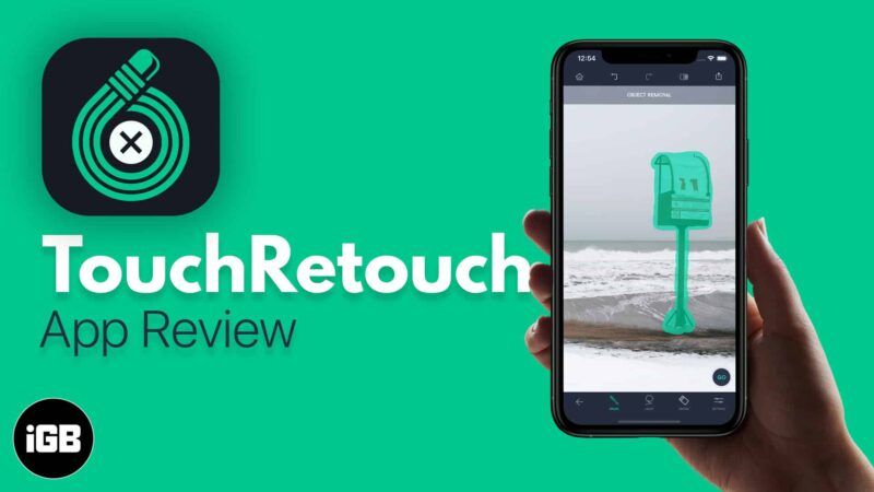 Análise do aplicativo TouchRetouch iOS