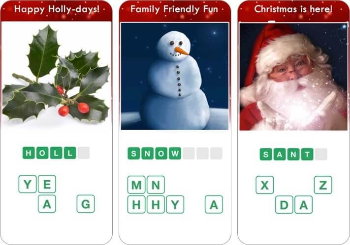Christmas Pics Quiz Game Screenshot dell