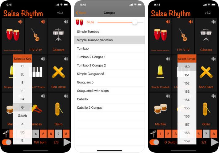 Skjermbilde av Salsa Rhythm iPhone og iPad Dance App