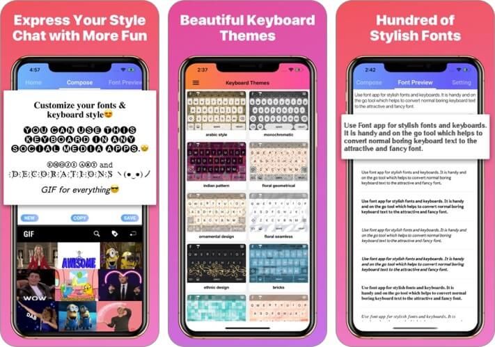 wordboard - uttrykk tastatur iphone og ipad app skjermbilde
