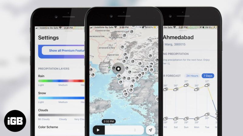 Aplicació meteorològica en temps real RainViewer per a iOS i Android