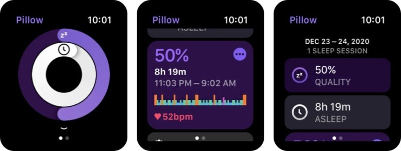 Pillow Sleep Cycle Tracker Apple Watch-app