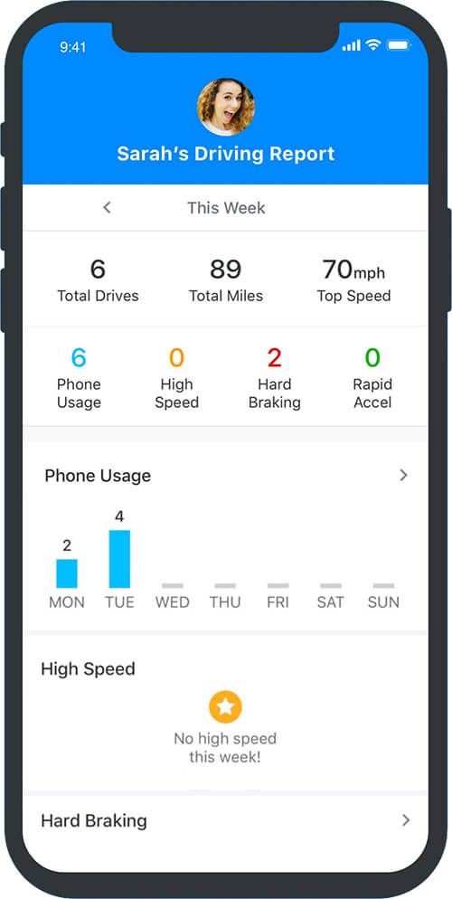Značajka izvješća o vožnji u aplikaciji ADT Go iOS