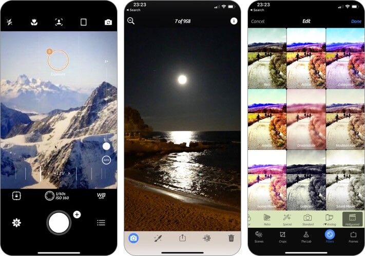 kamera arv iphone app skjermbilde