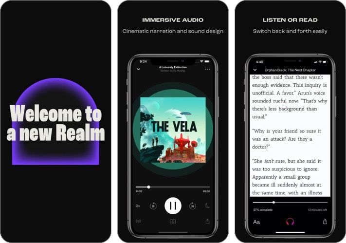 karalystės garso knygų grotuvo „iPhone iPad“ programos ekrano kopija