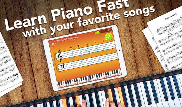 Simply Piano av skjermbilde av iPhone og iPad-app for JoyTunes
