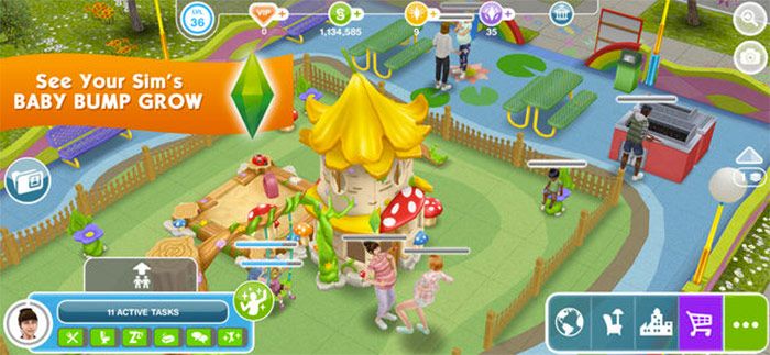 Die Sims FreePlay iPhone und iPad Spiel Screenshot