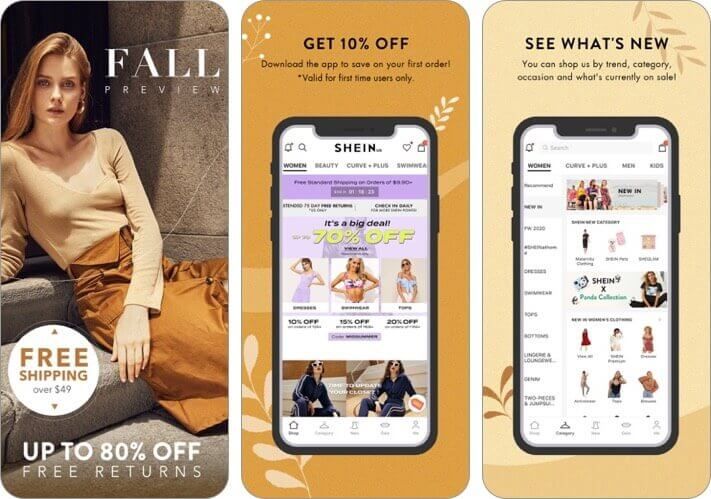 Shein-Fashion-Shopping online iPhone und iPad App Screenshot