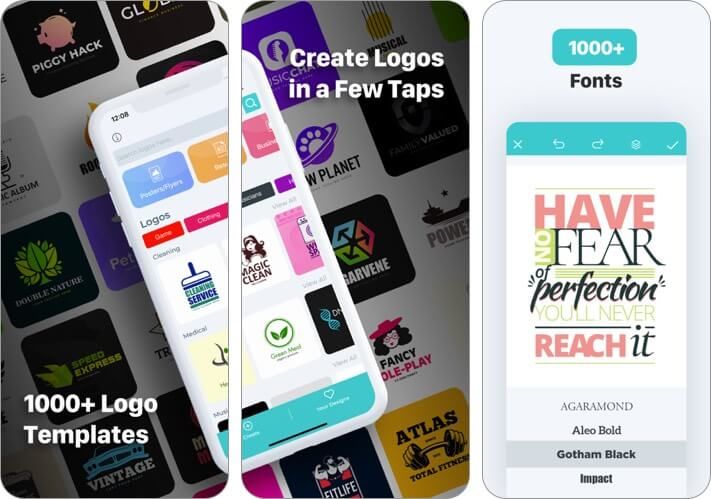 logo maker iPhone og iPad app skjermbilde