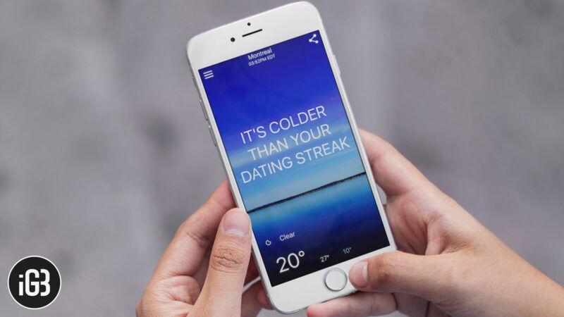 Najlepsze śmieszne aplikacje pogodowe na iPhone'a i iPada w 2021 roku