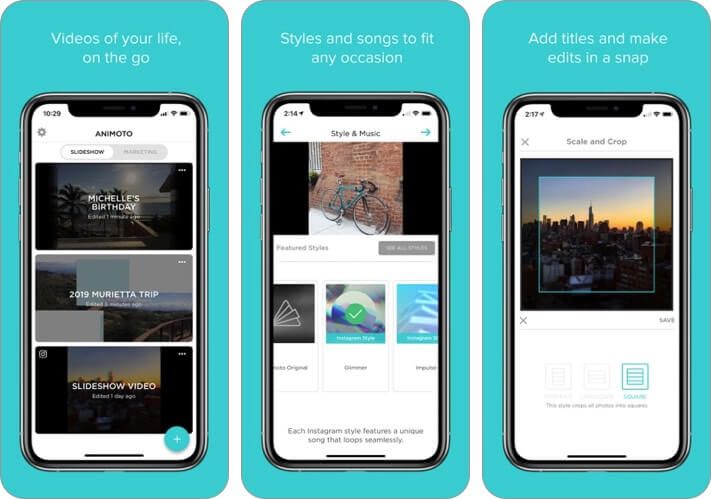 lysbildefremvisning skaperen iPhone og iPad presentasjon app skjermbilde