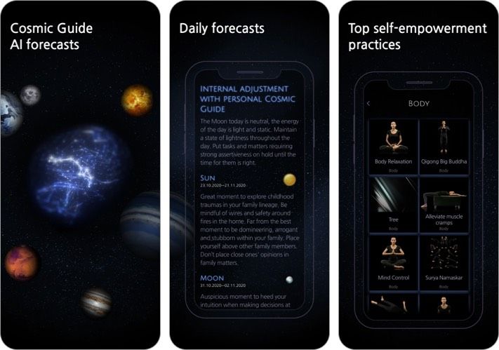Application de méditation du cosmos humain pour iPhone et iPad Capture d
