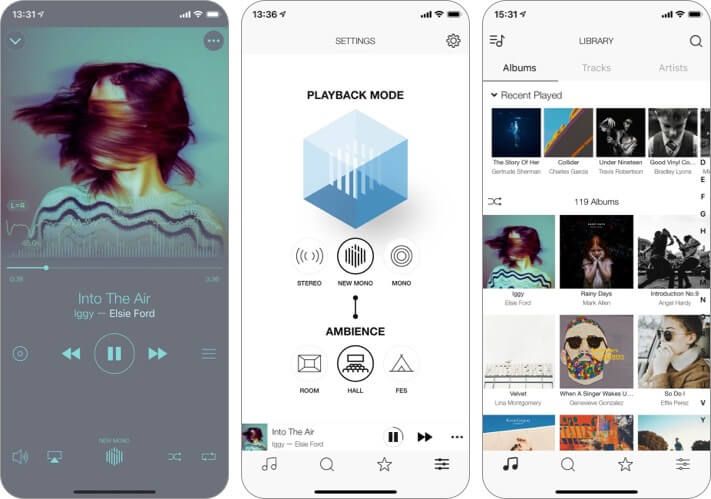 Ny Monaural musikkspiller-app for skjermbilde for iPhone og iPad
