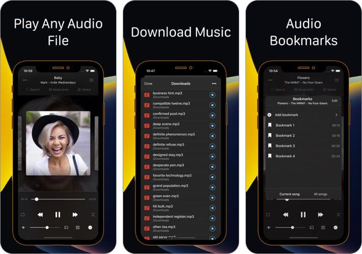 Flacbox musikkspiller-app for skjermbilde for iPhone og iPad