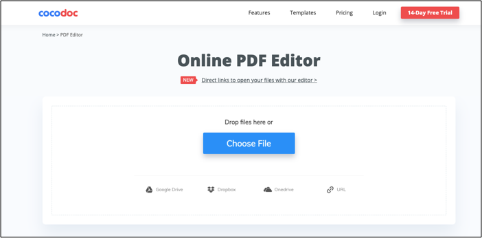 importere PDF-filer direkte via Google Drive, OneDrive og Dropbox