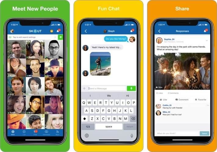 „Yubo Friendship App for iPhone“ ekrano kopija
