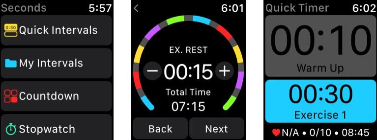 Intervall Timer - Sekunder HIIT timer app för Apple Watch