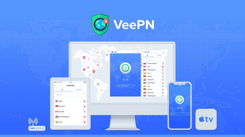 VeePNによるVPNマスターiPhoneおよびiPadアプリ