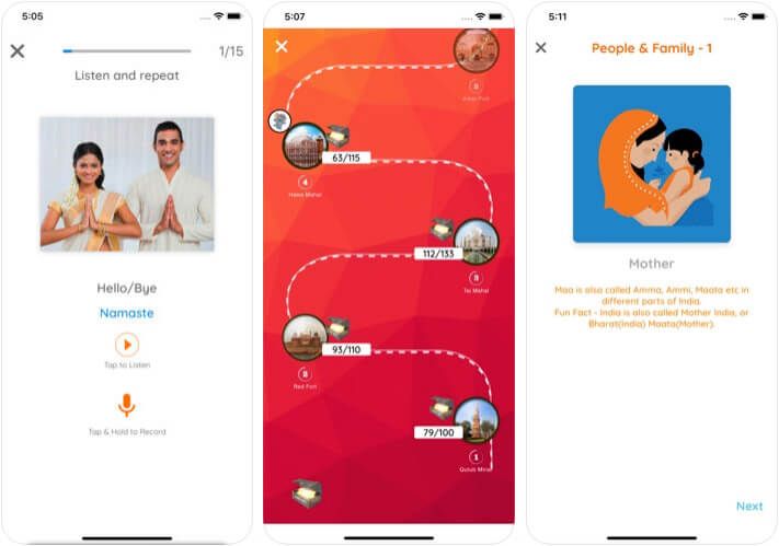 Jazyk Curry Screenshot aplikácie pre sanskrt pre iPhone a iPad