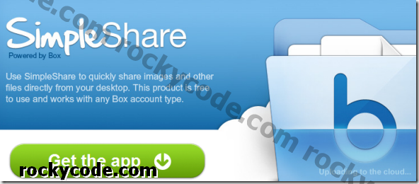 Как бързо да създавате и споделяте снимки на екрана, екрани и файлове от работния плот с SimpleShare и Box.net
