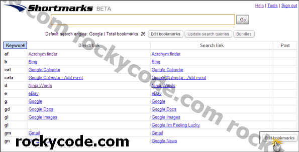 Използване на бележки за управление на ключови думи за търсенето на сайтове в Chrome (или който и да е друг браузър)