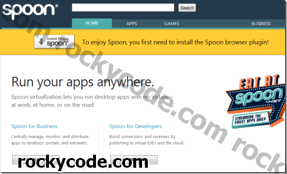 Ausführen von Desktop-Apps über den Browser mit Spoon