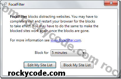 So schränken Sie eine Website (oder Websites) in allen Browsern mit FocalFilter ein