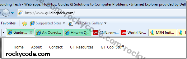 En guide til tabulatorgrupper i Internet Explorer 8