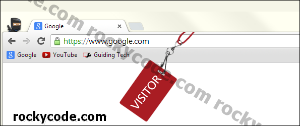 Aktivieren des Gast-Browsermodus mit der Verknüpfung in Google Chrome