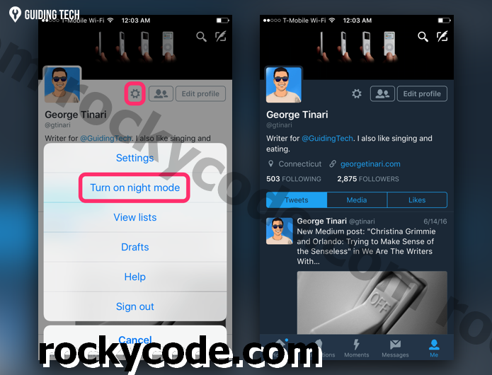5 grunner til at du bør prøve Twitter's Hidden Night Mode-funksjon for iPhone