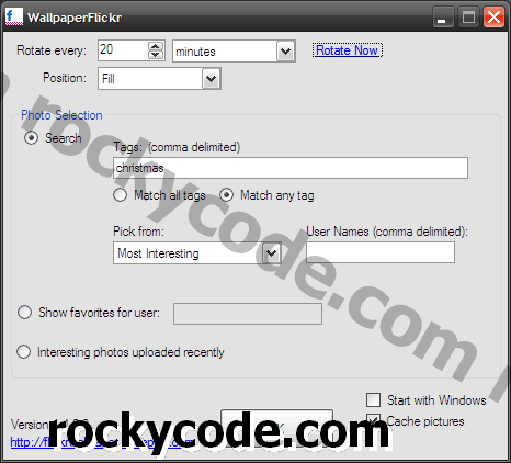 Flickrの画像をWindowsデスクトップの回転壁紙として設定する方法