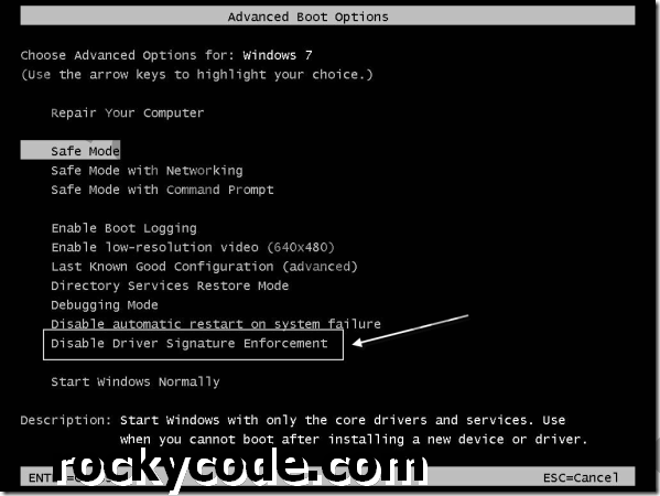 Slik installerer du PSP-type B-driver i Windows 7 64-bit for RemoteJoy Lite