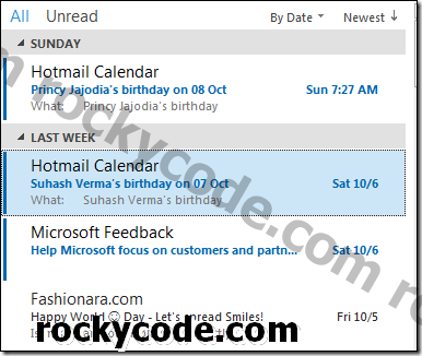 Slik endrer du skrifttypen for å se uleste e-poster mer tydelig på Outlook 2013