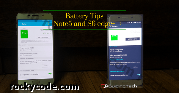 5 fantastičnih savjeta za poboljšanje trajanja baterije na rubu Note5 / S6 +