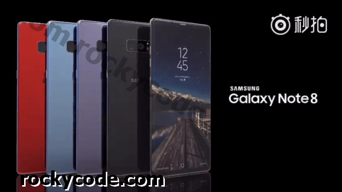 Galaxy Note 8 vil ikke have fingeraftrykslæser på displayet, note 9 muligvis