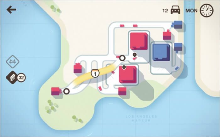 Mini Motorways Mac strategická hra Screenshot