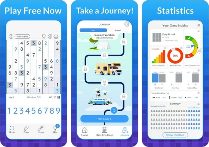 „Sudoku“, „Tripledot Studios“, „iPhone“ ir „iPad“ žaidimų ekrano kopija