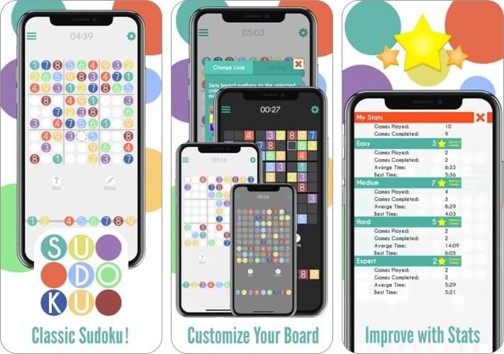 „Sudoku by Banana & Co“ „iPhone“ ir „iPad“ žaidimų ekrano kopija