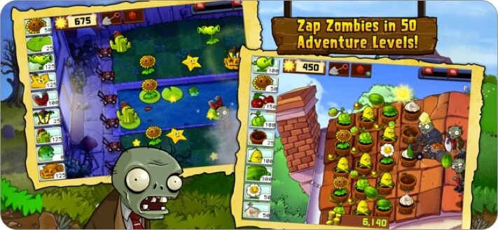 Plants vs. Zombies iPhone og iPad-skjermbilde