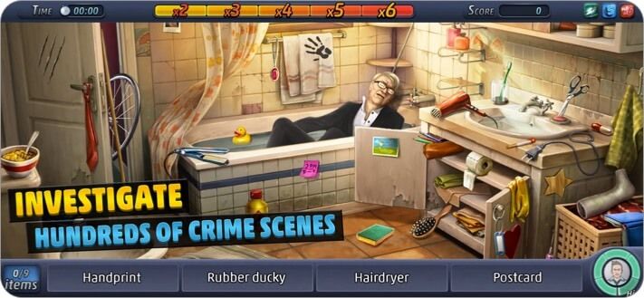 Kriminálny prípad Screenshot z detektívnej hry pre iPhone a iPad