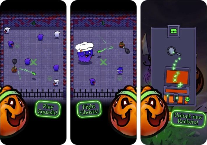 Schermata del gioco di Halloween di Spooky Squashers per iPhone e iPad