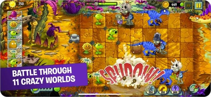 Plants vs. Zombies 2 Schermata del gioco di Halloween per iPhone e iPad