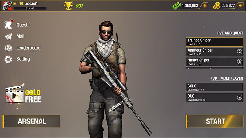 Black Survival Pubg, kot je posnetek zaslona igre Android