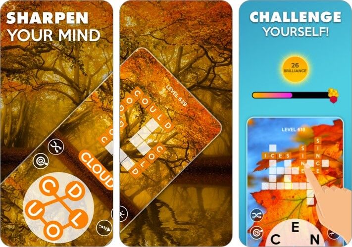 Wordscapes iPhone और iPad गेम स्क्रीनशॉट
