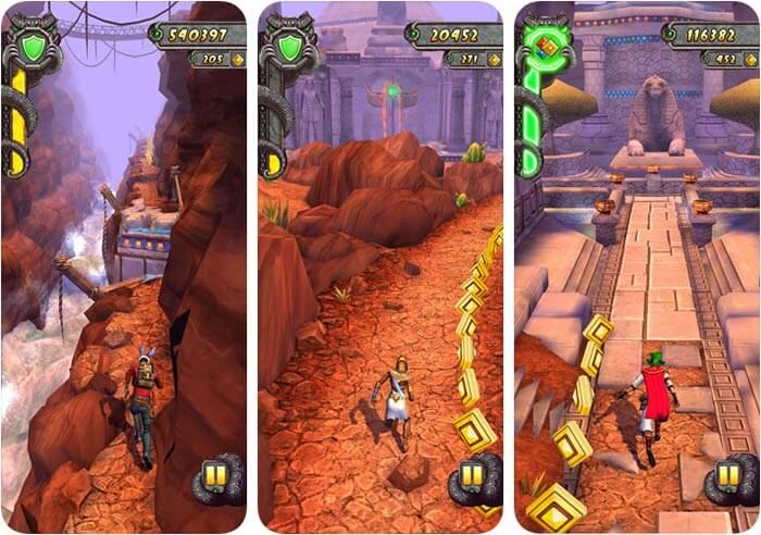 Schermata del gioco Temple Run 2 per iPhone e iPad